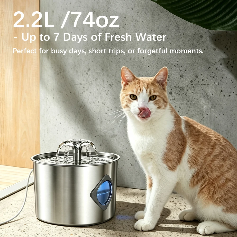 YourWoof Pristine Stainless Steel Pet Hydration Fountain - photo 2