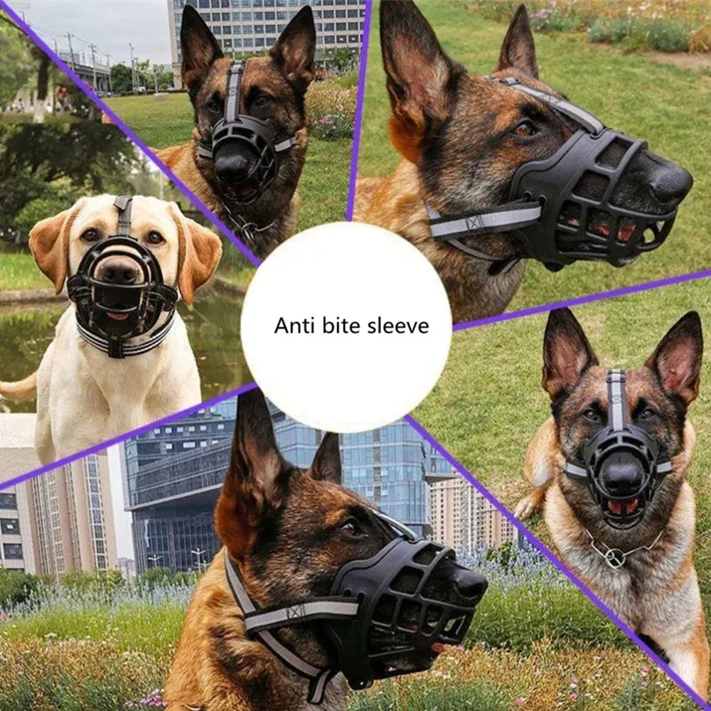 Soft Silicone Pet Dog Muzzle Anti-biting Chewing Mask Breathable Basket Dog Muzzle Durable Strong - photo 5