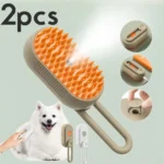1~2pcs Steam Pet Brush 3 In 1