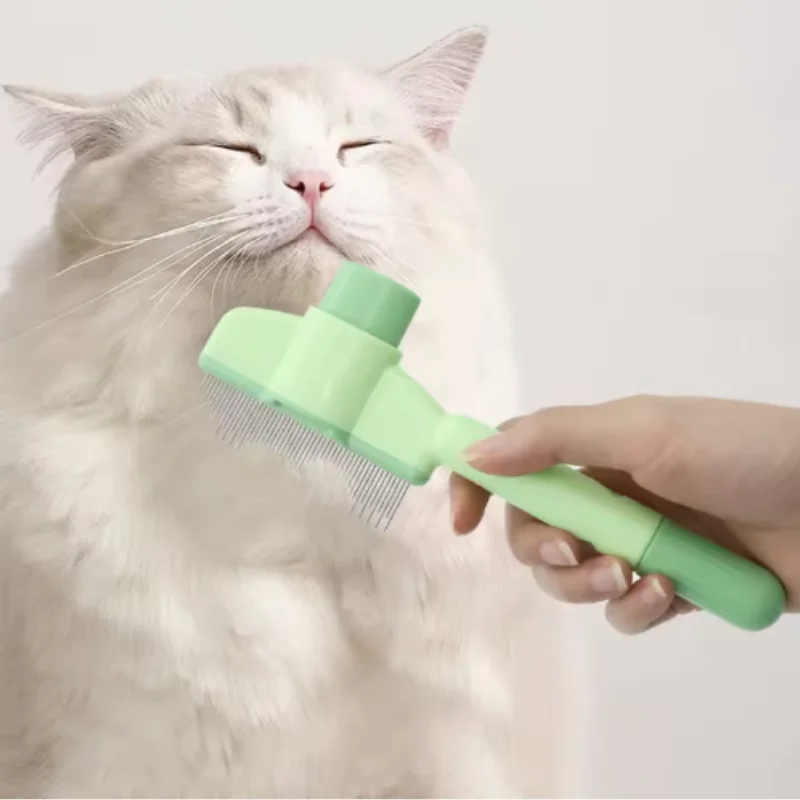 Self-Cleaning One-Button Dog Comb Pet Hair Remover Cat Brush Massage Grooming Combs for Dogs And Pets - Image 4