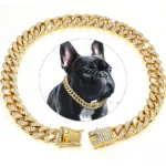 Dog Chain Diamond Cuban Collar Walking Metal Chain