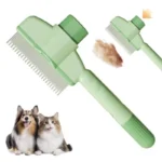 Self Cleaning One Button Dog Comb Pet