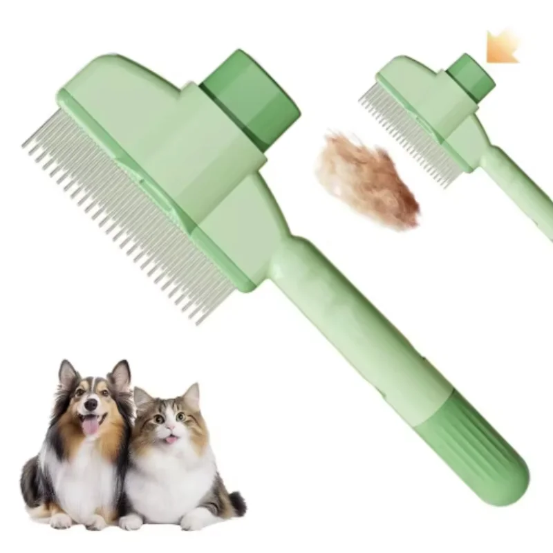 Self-Cleaning One-Button Dog Comb Pet Hair Remover Cat Brush Massage Grooming Combs for Dogs And Pets