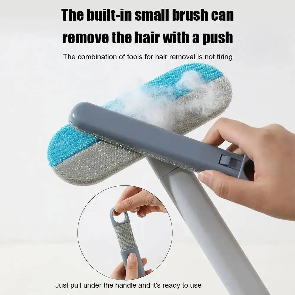 Pet Hair Removal Set Tool Reusable Static Removal Gloves Double-Sided Cat Grooming Gloves Remove - photo 2