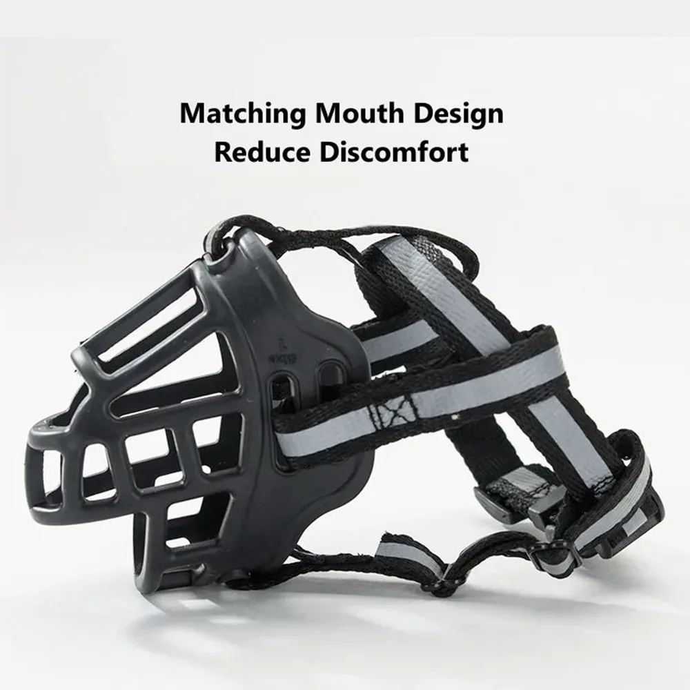 Soft Silicone Pet Dog Muzzle Anti-biting Chewing Mask Breathable Basket Dog Muzzle Durable Strong - photo 6