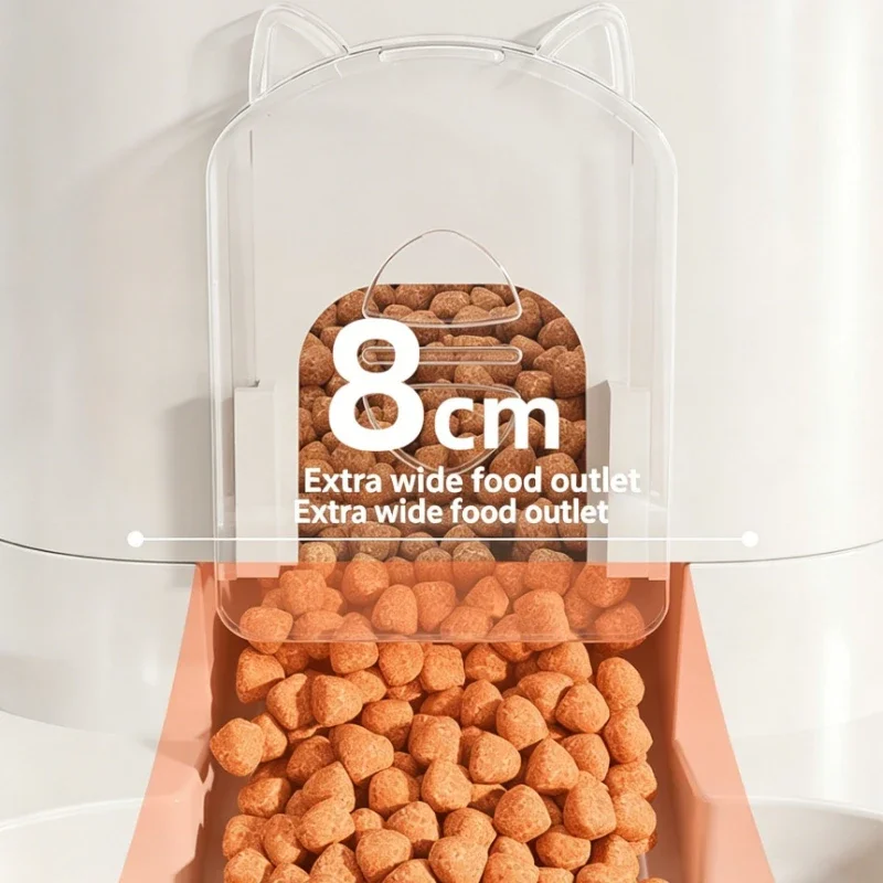 2 in 1 Pet Feeder Water Dispenser Automatic Cat Dog Food Water Bowl Gravity Feeding Station for Small Medium Pets - Image 4