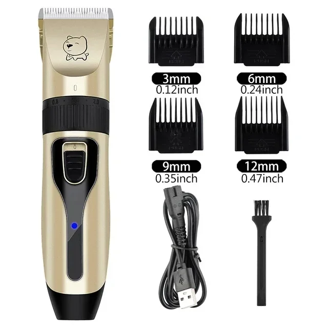 Dog Professional Hair Clipper Electrical Grooming Trimmer For Pets Usb Rechargeable Cat - photo 6