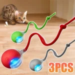 New Cat Interactive Ball Toy Automatic Rolling Ball Faux Tail Rechargeable Smart Pet Electric Toy