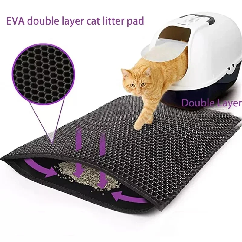 Cat Litter Mat With Gift Double Layer Waterproof - Cat Litter Mat